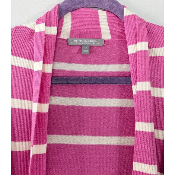 Neiman Marcus Cashmere Collection Waterfall Cardigan - Picture 5 of 6